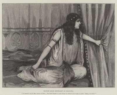 Madame Sarah Bernhardt als Cleopatra door Amedee Forestier